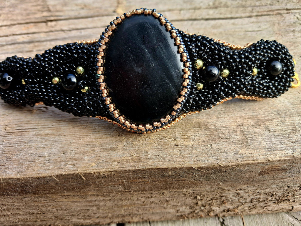 Bracelet "Night Velvet" & Jasper