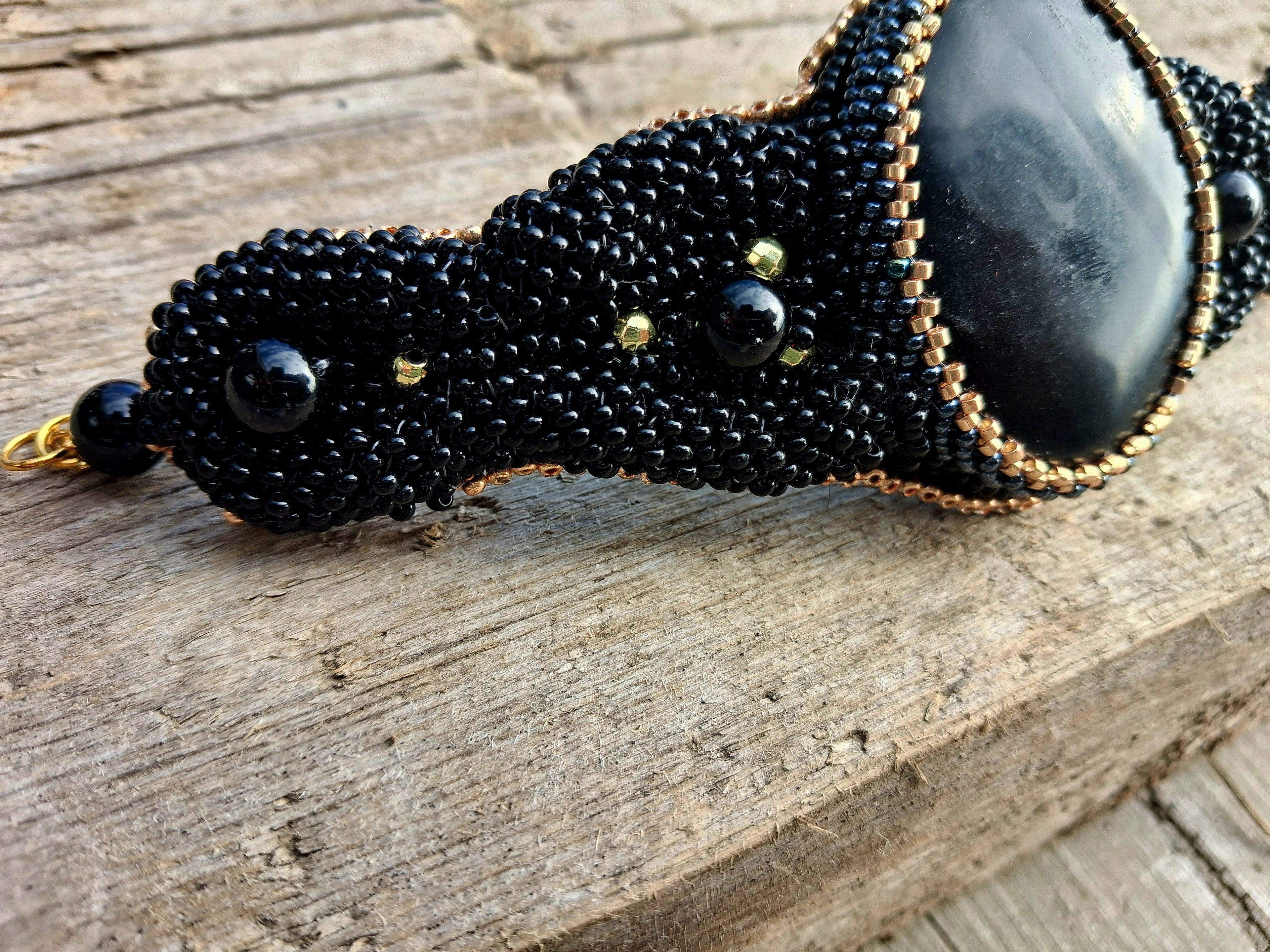 Bracelet "Night Velvet" & Jasper