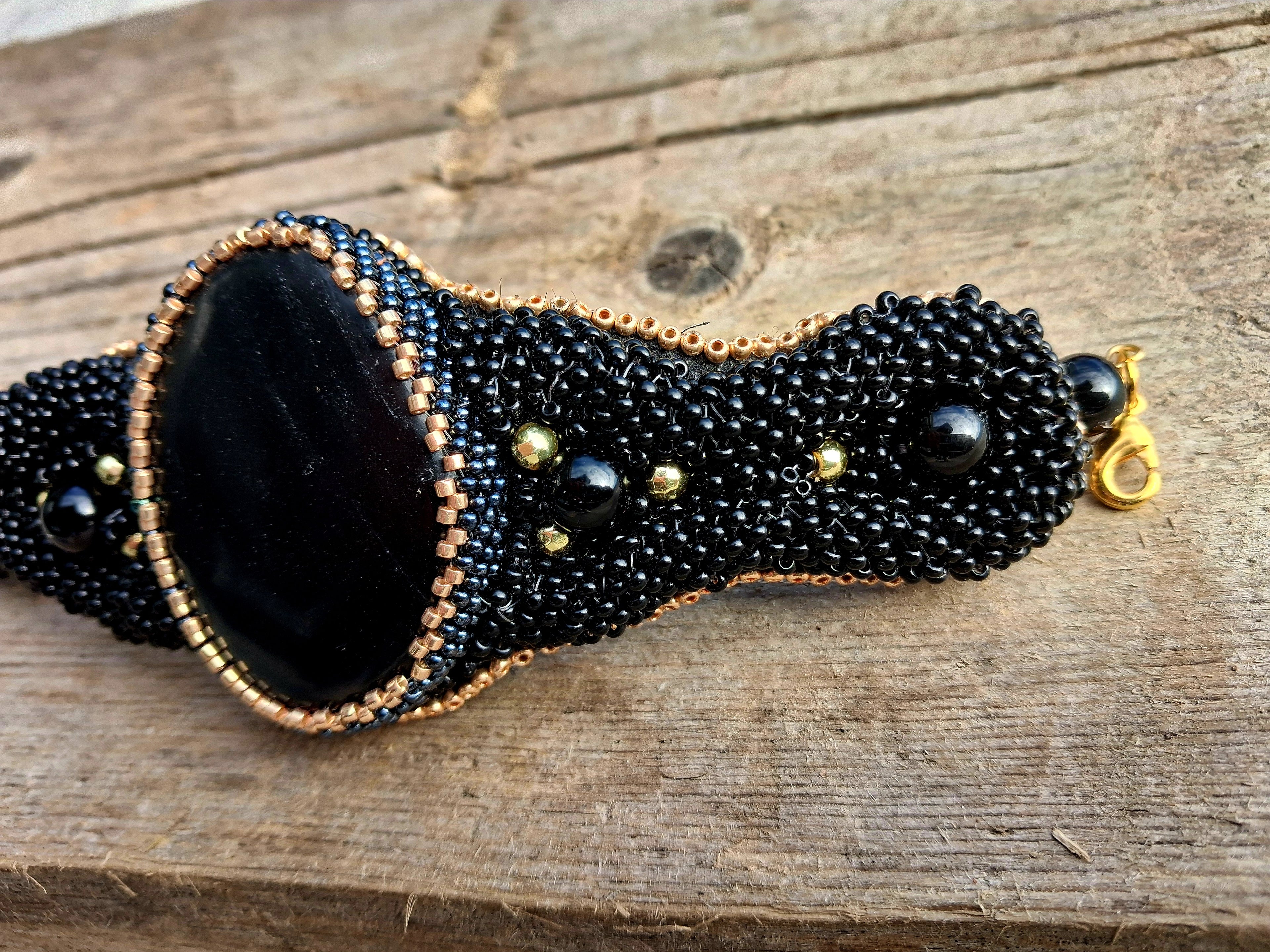 Bracelet "Night Velvet" & Jasper
