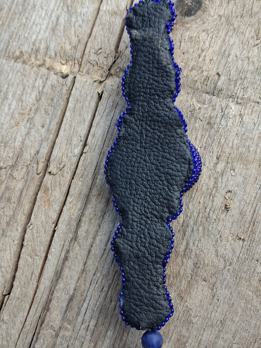 "Night Sea" Bracelet – Handcrafted Lapis Lazuli & Pearl Jewelry