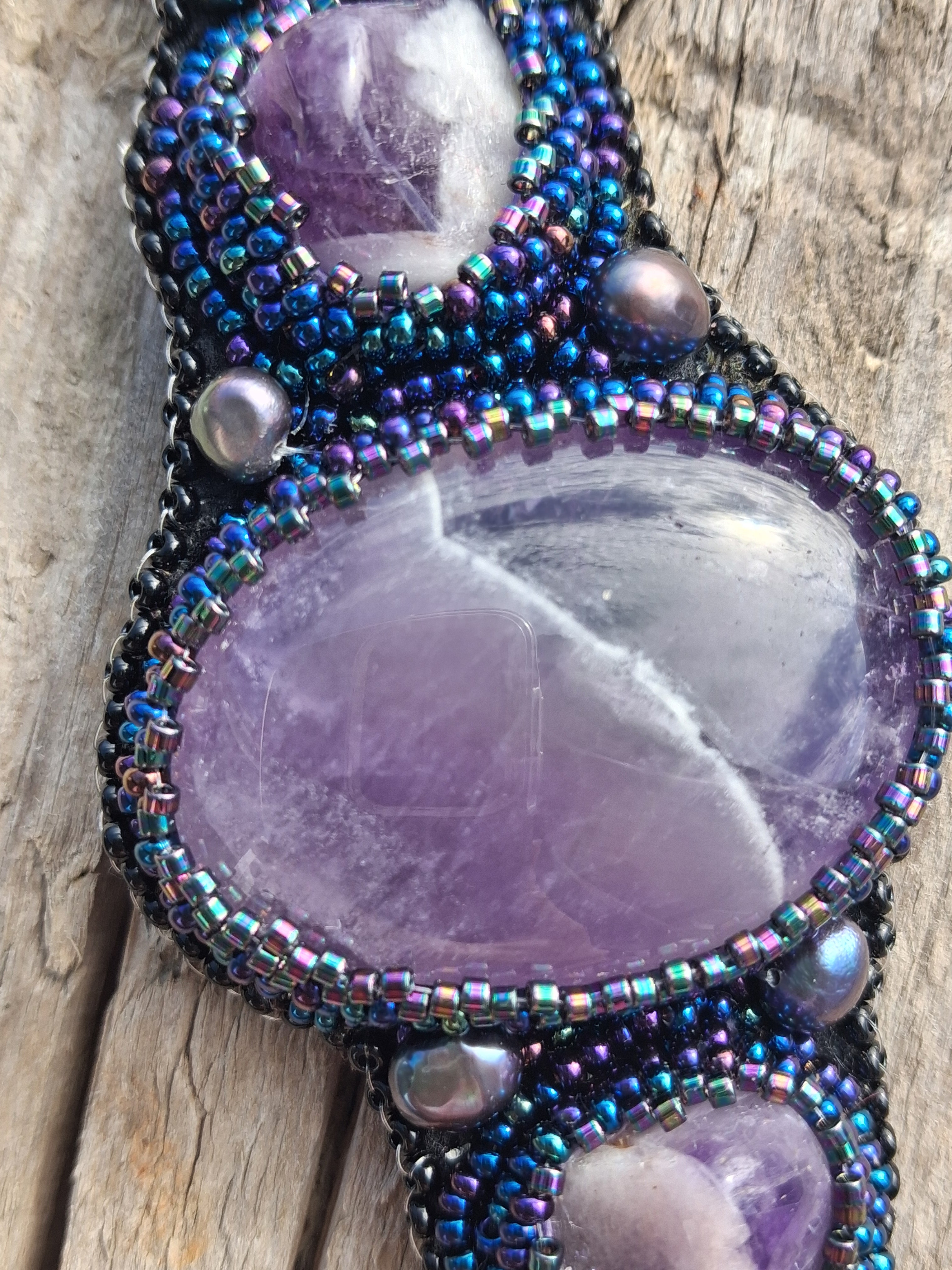 Bracelet "Amethyst Mountains" & Amethyst