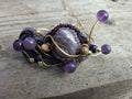Bracelet "The Lilac Snail" & Amethyst