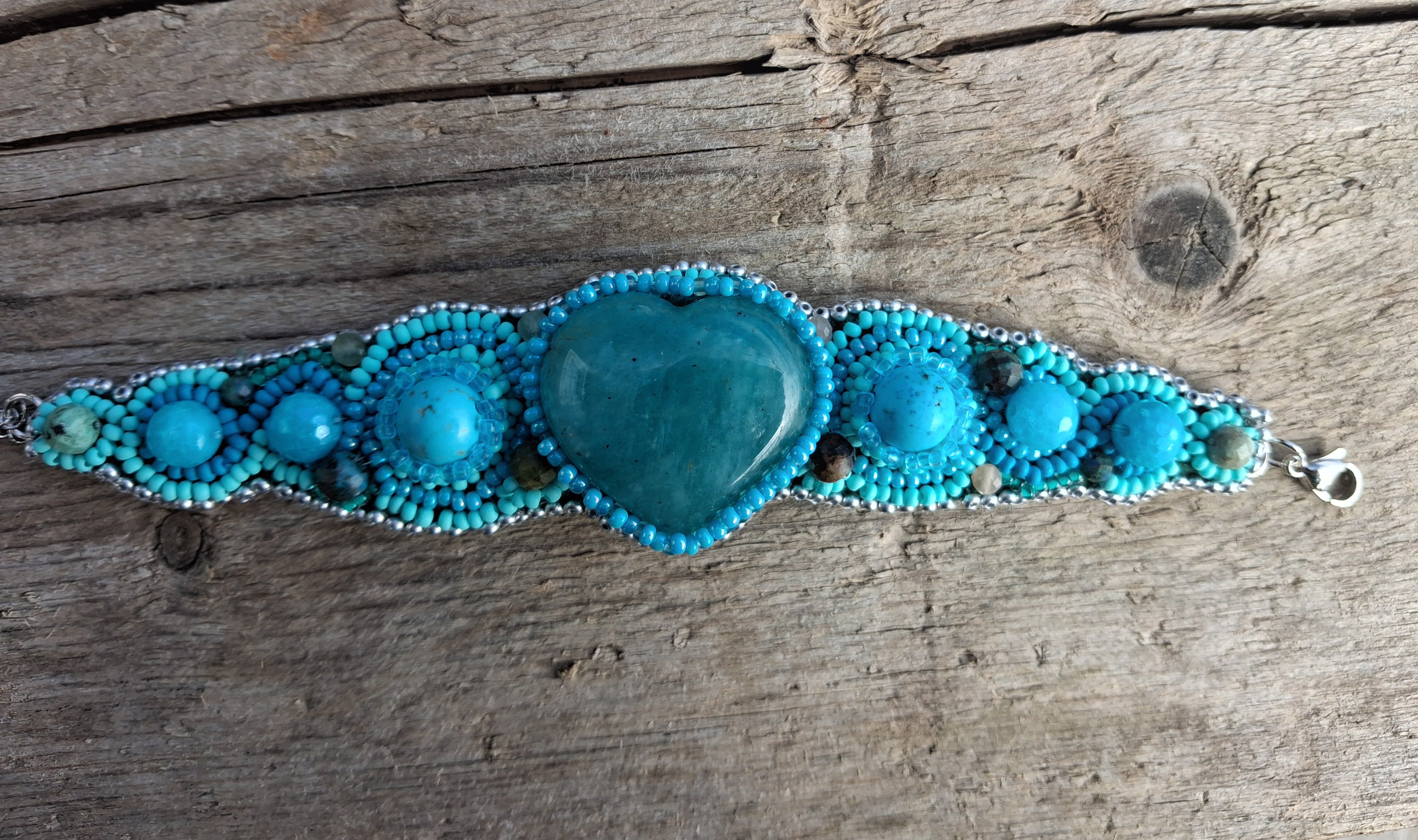 Bracelet "The Amazon’s Heart"& Amazonite