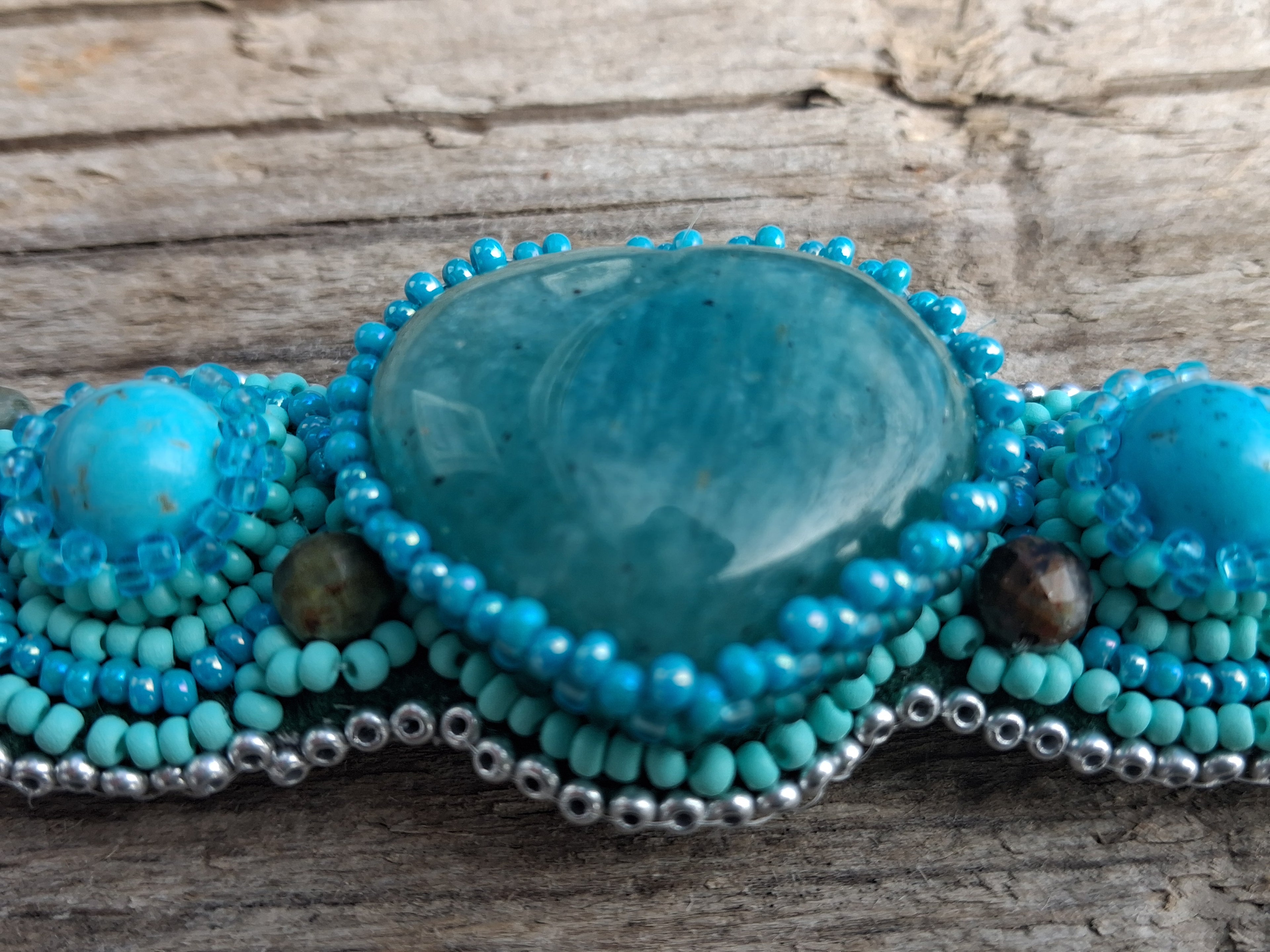 Bracelet "The Amazon’s Heart"& Amazonite