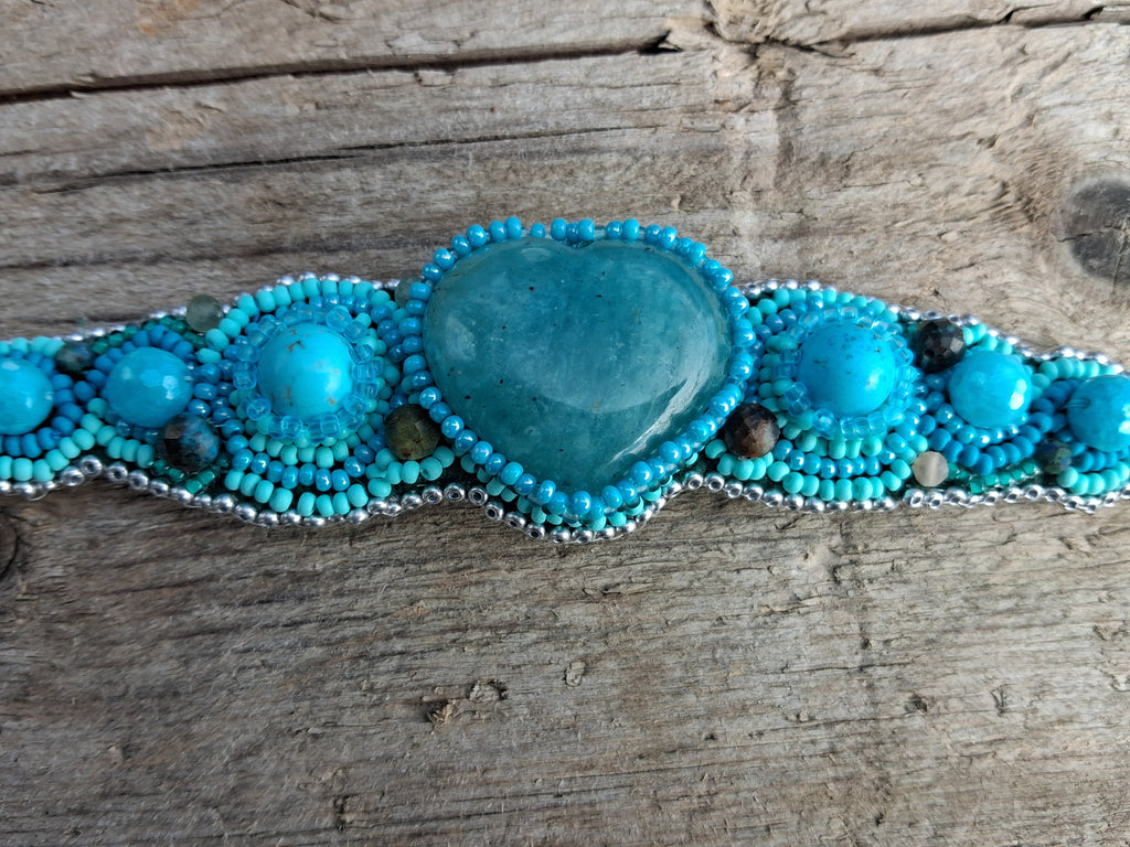Bracelet "The Amazon’s Heart"& Amazonite