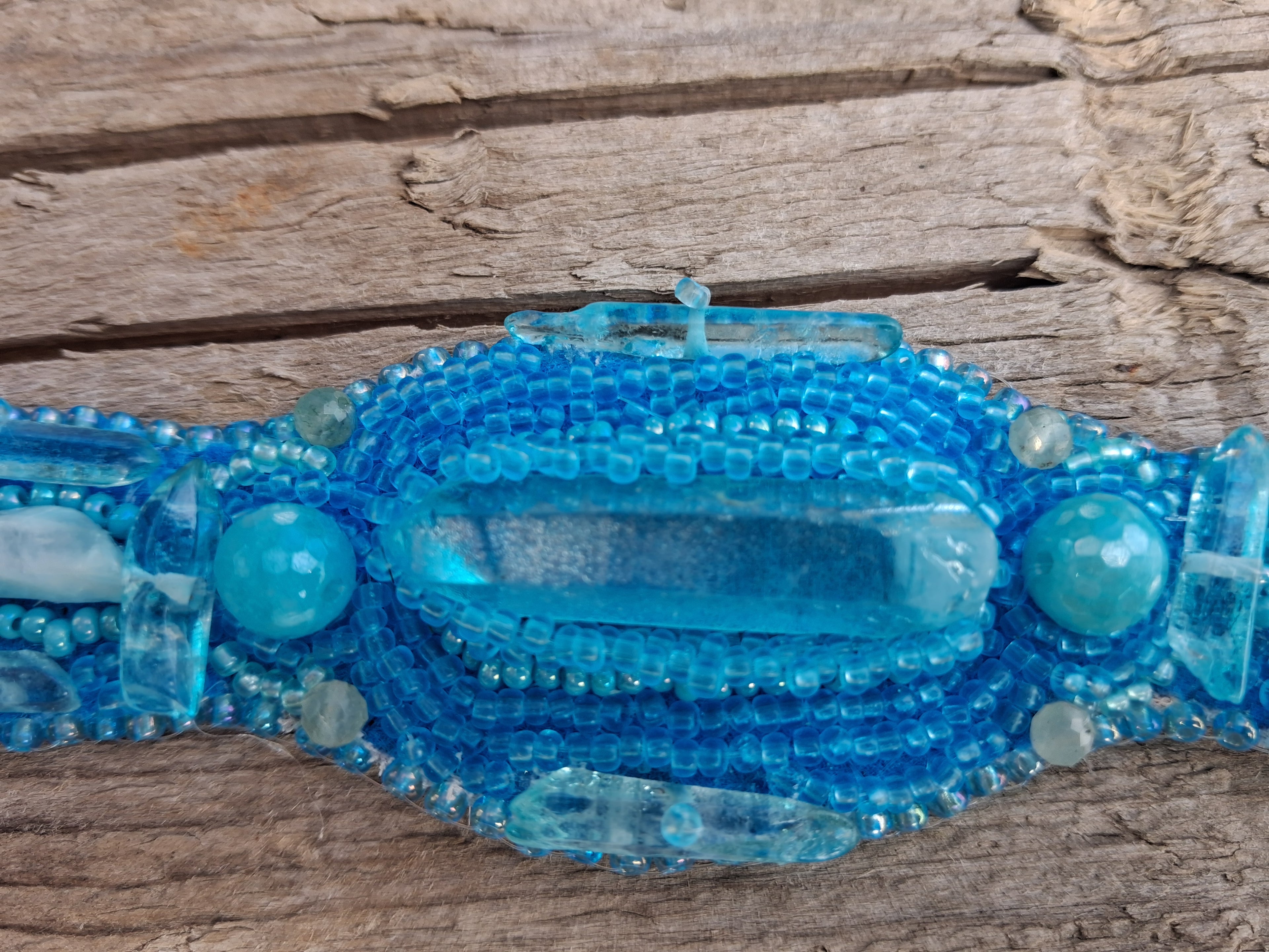Bracelet "Ocean Breeze" & Quarts& Amazonite