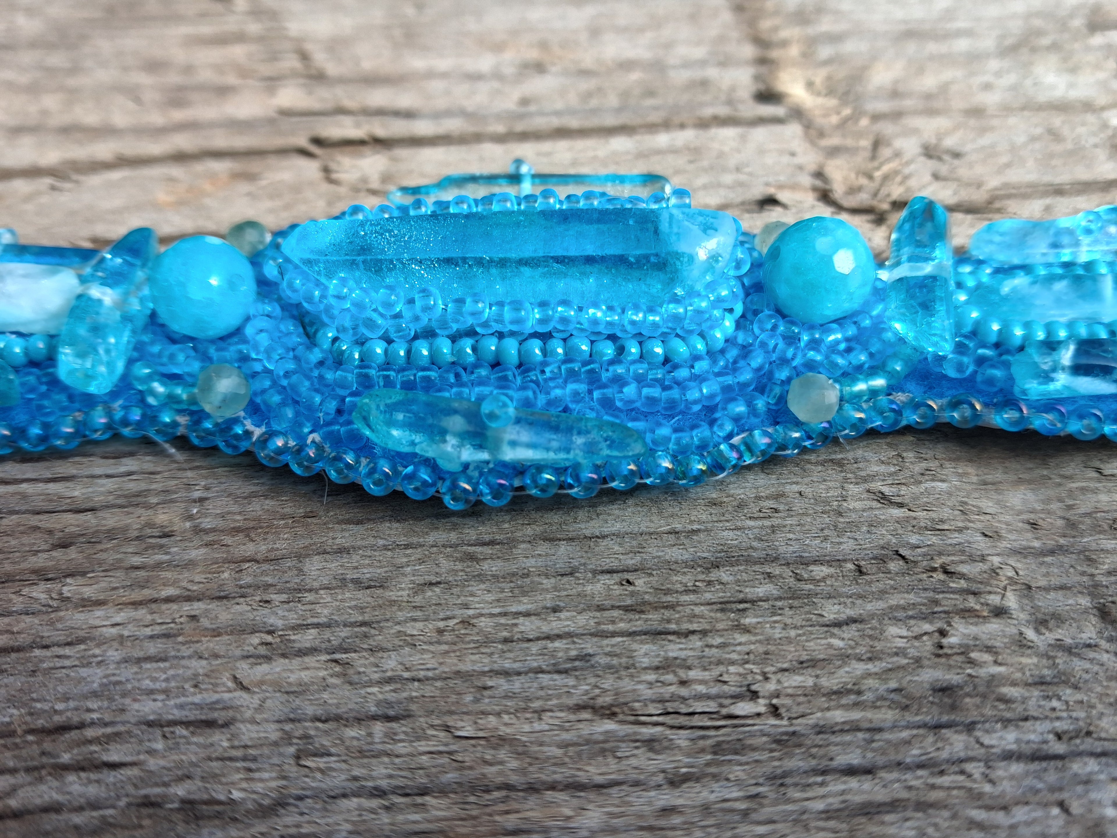 Bracelet "Ocean Breeze" & Quarts& Amazonite