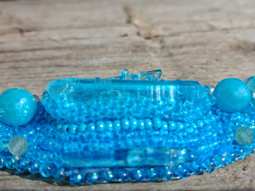 Bracelet "Ocean Breeze" & Quarts& Amazonite