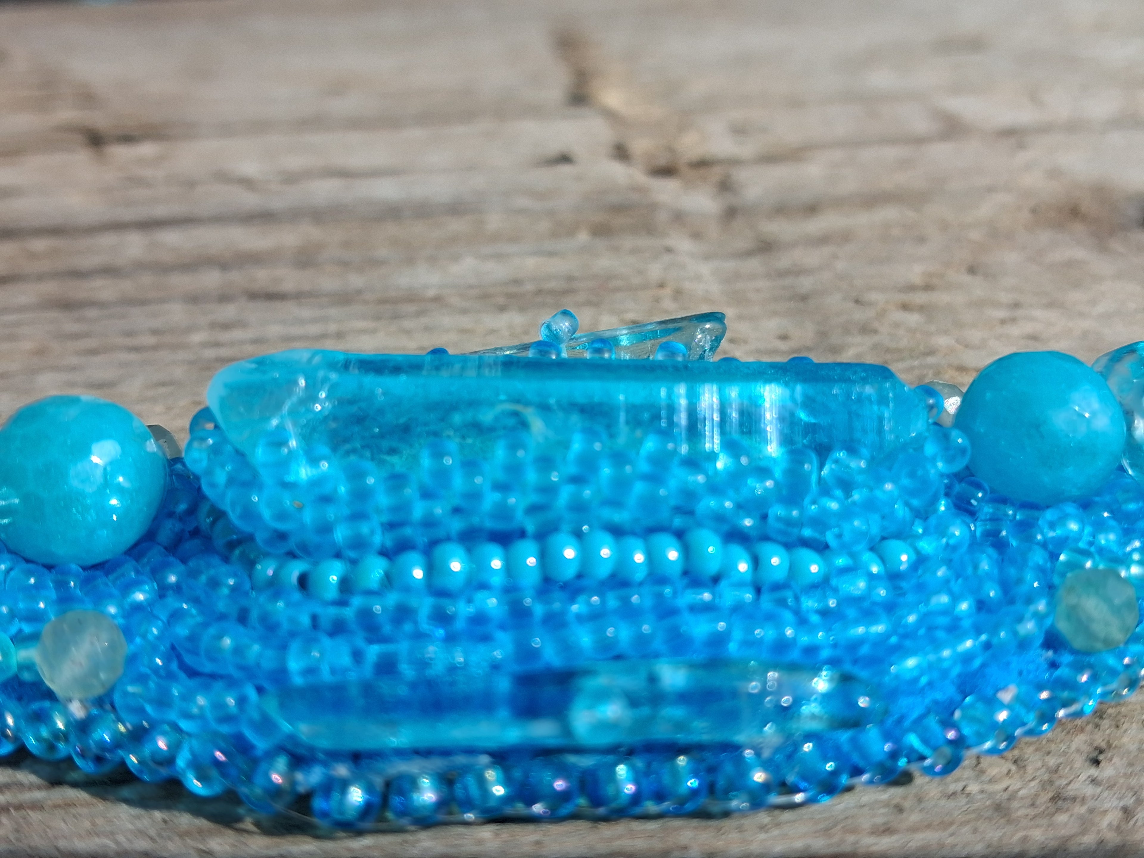 Bracelet "Ocean Breeze" & Quarts& Amazonite