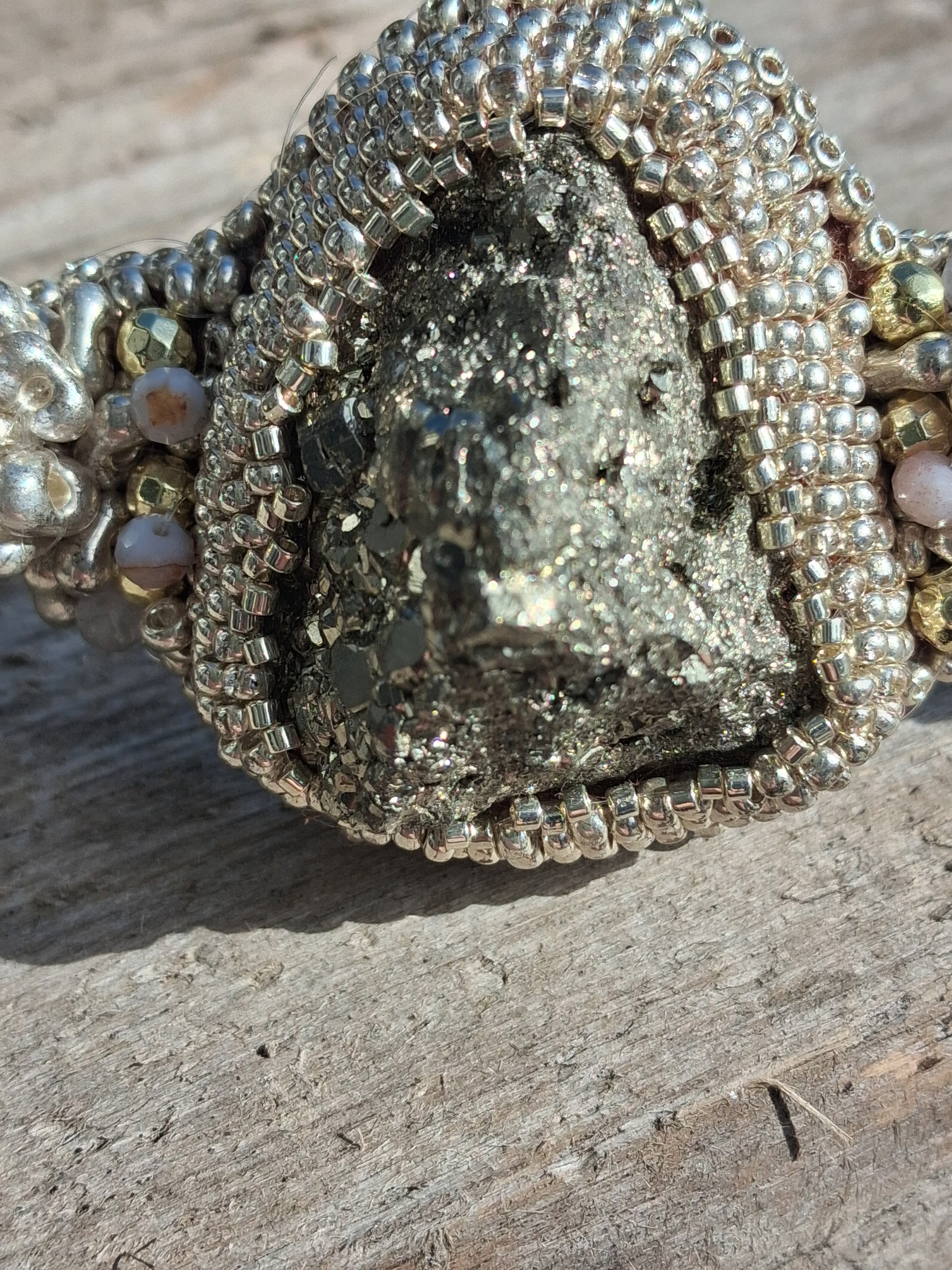Bracelet "Pyramid of the Sun" & Pyrite