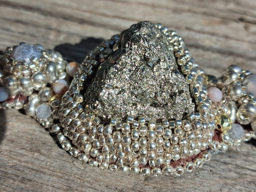 Bracelet "Pyramid of the Sun" & Pyrite