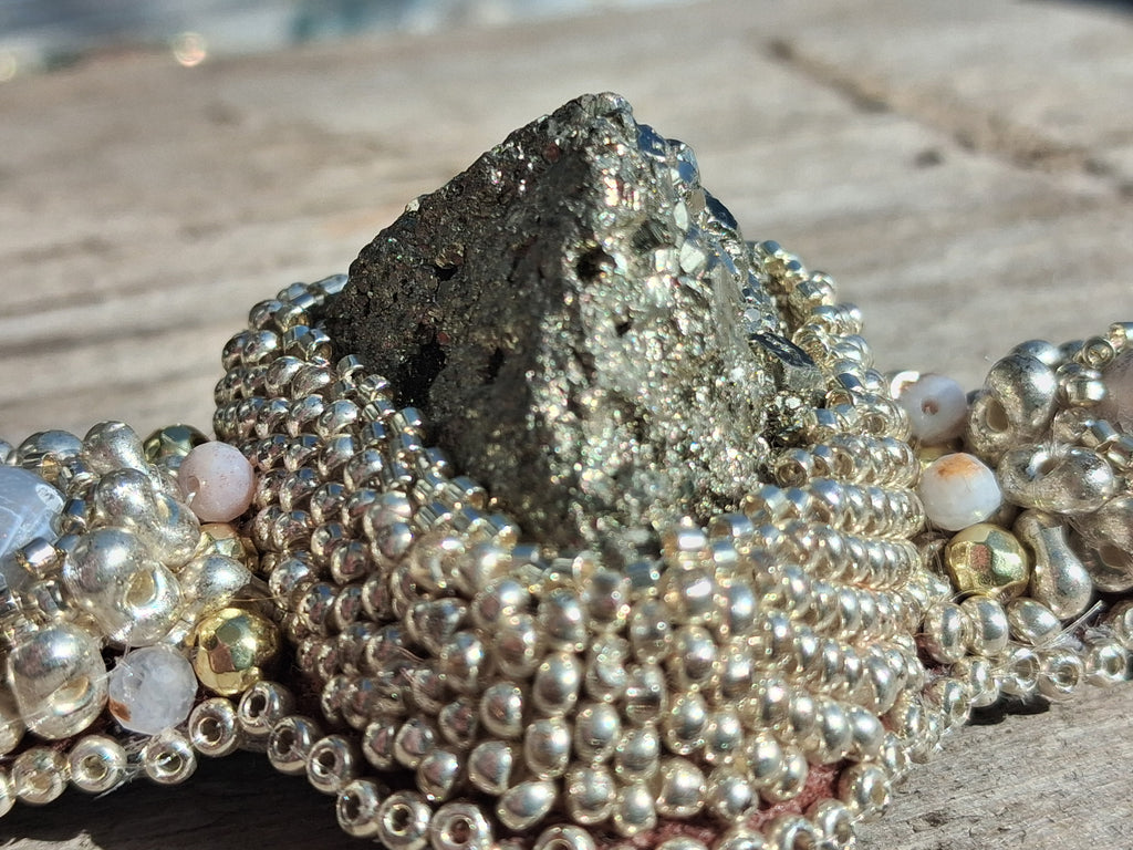 Bracelet "Pyramid of the Sun" & Pyrite