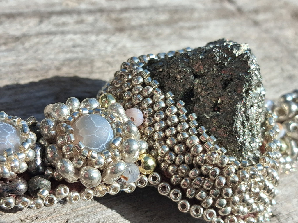 Bracelet "Pyramid of the Sun" & Pyrite