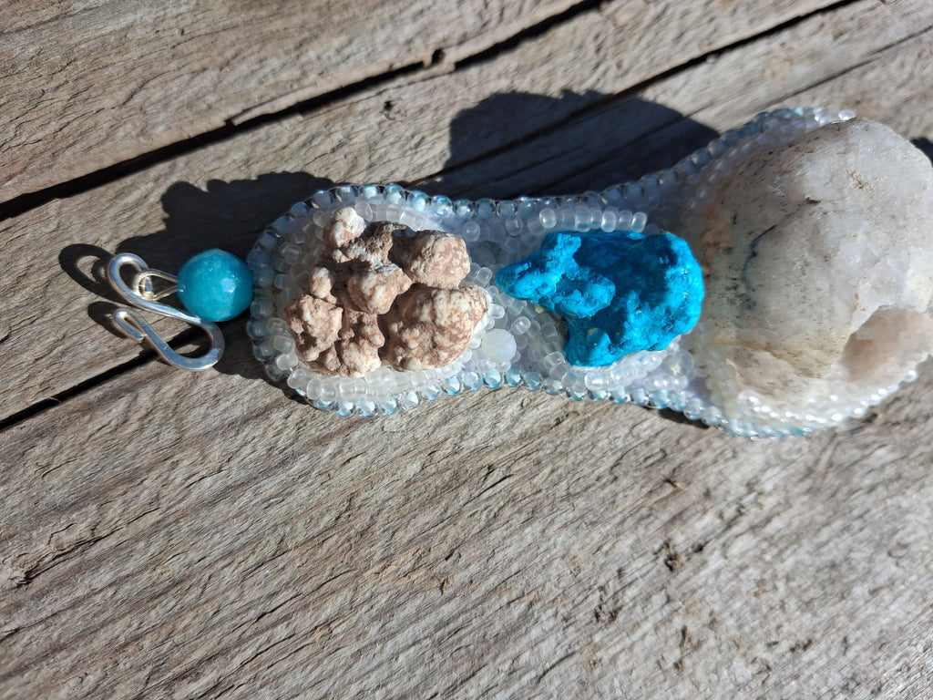 Bracelet "Glacier" & Crystal Geode