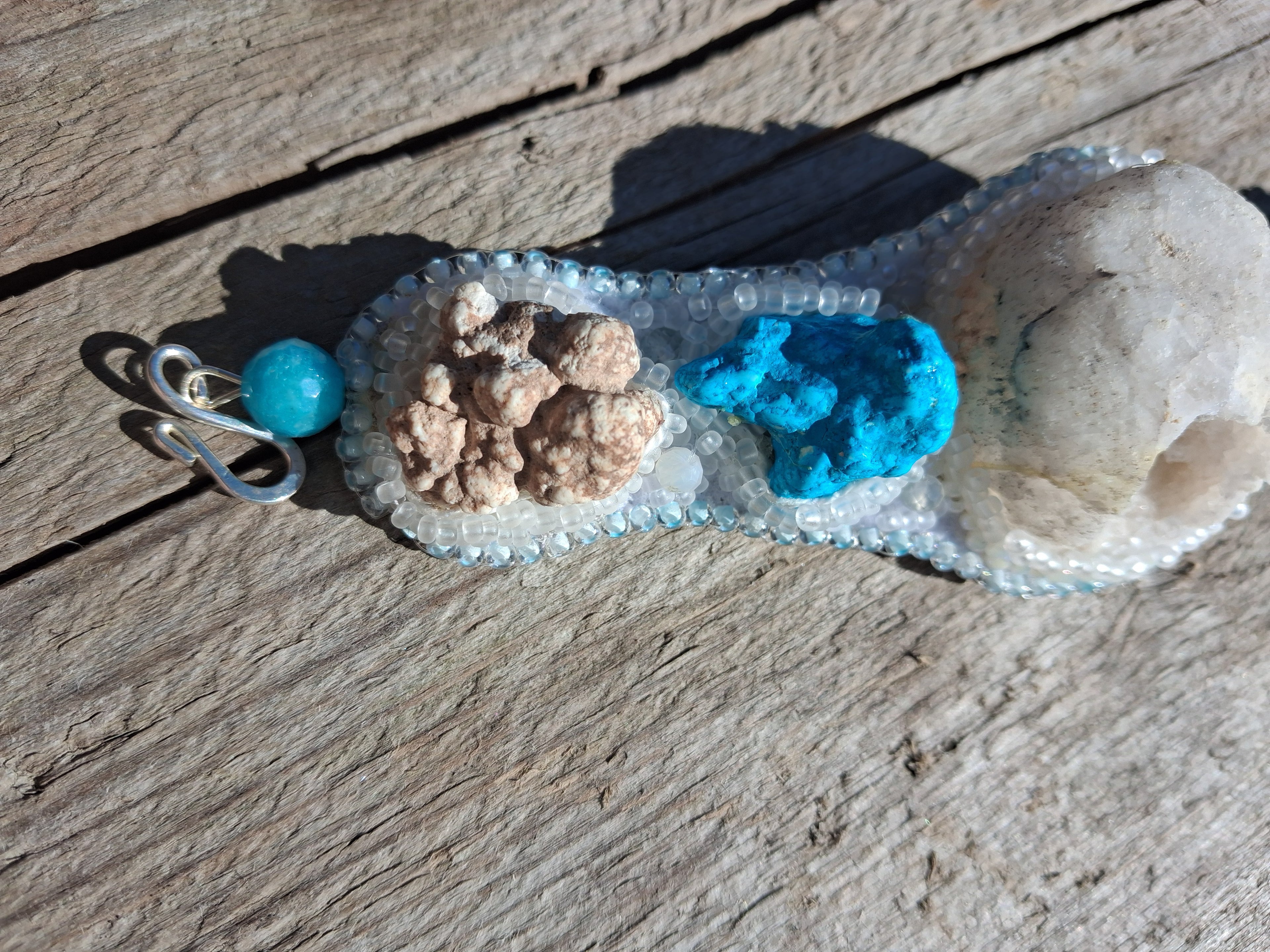 Bracelet "Glacier" & Crystal Geode
