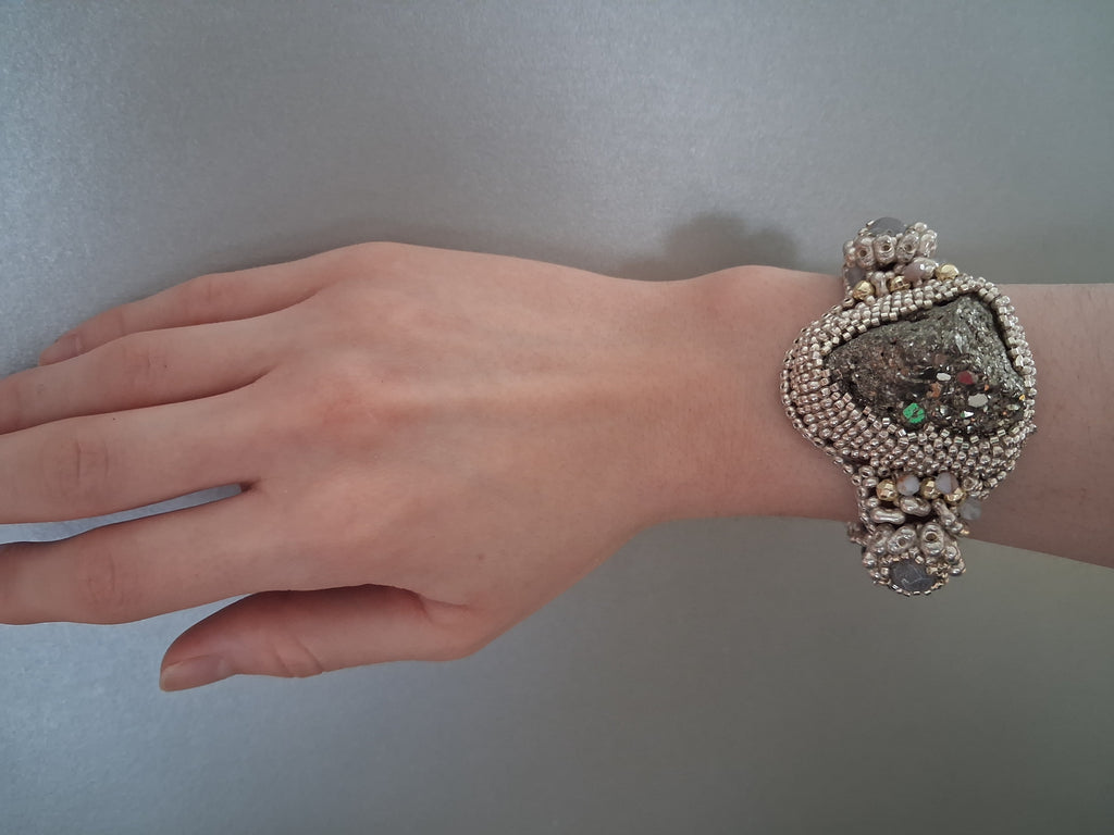 Bracelet "Pyramid of the Sun" & Pyrite