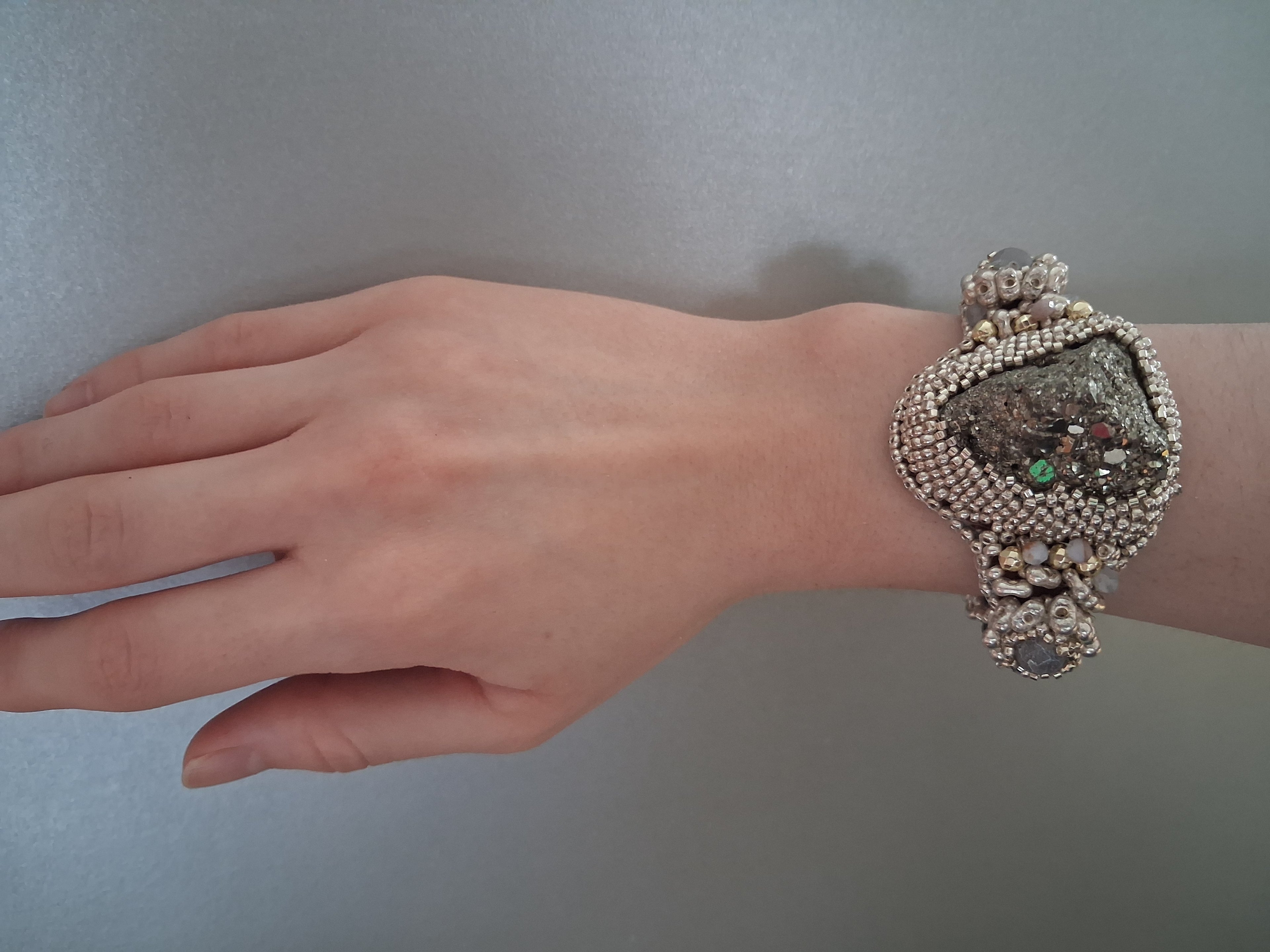 Bracelet "Pyramid of the Sun" & Pyrite
