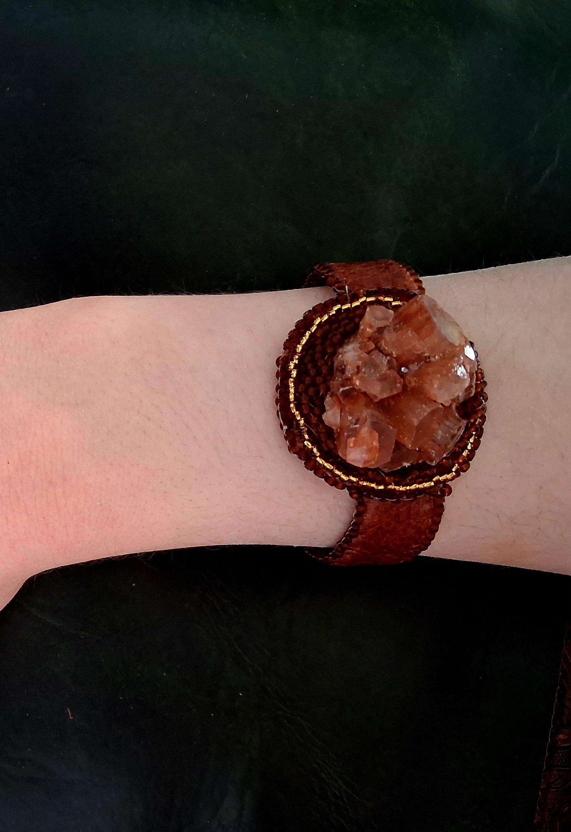 Bracelet "Primeval Light" & Aragonite