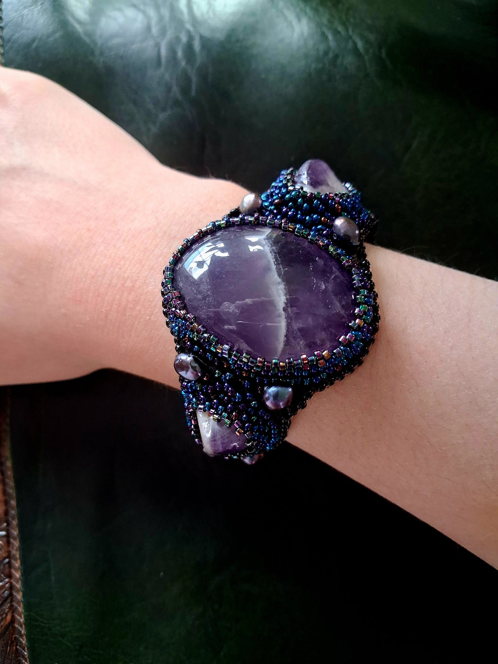 Bracelet "Amethyst Mountains" & Amethyst