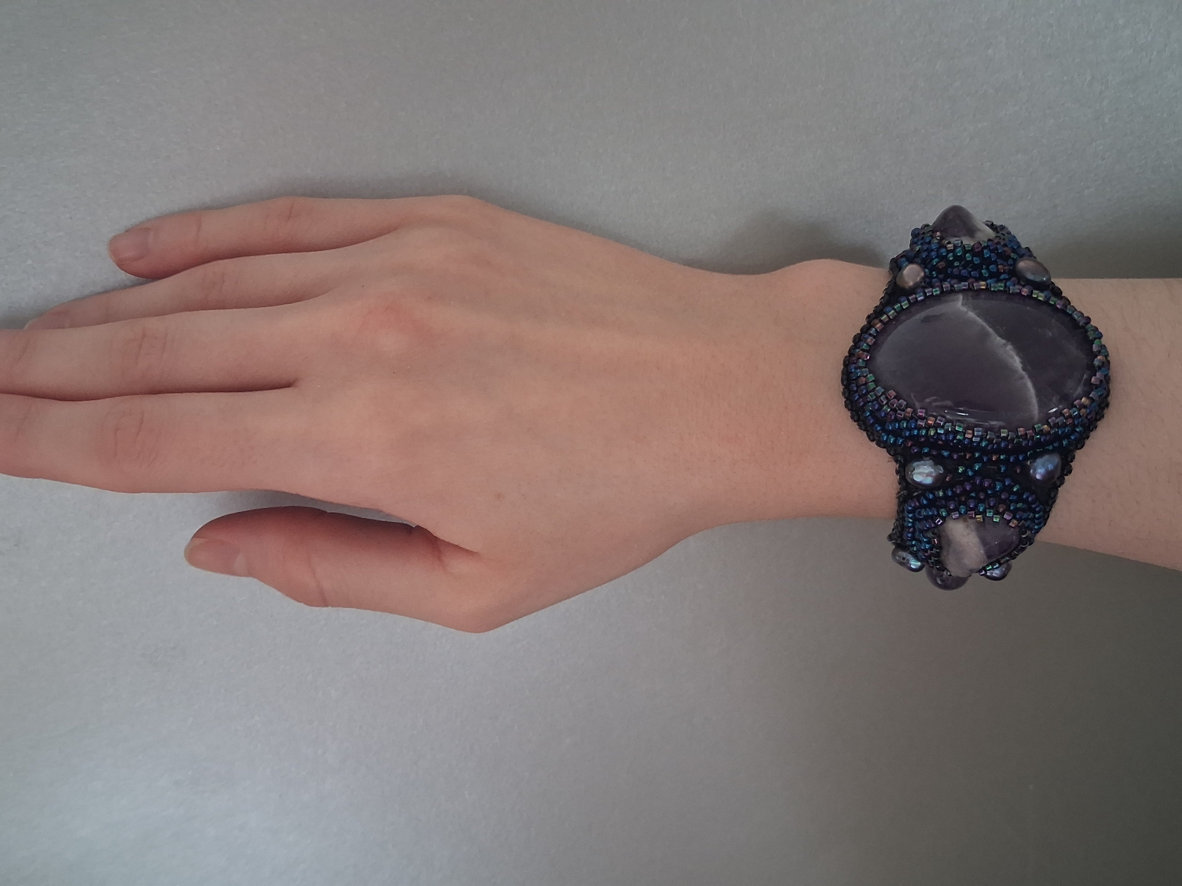 Bracelet "Amethyst Mountains" & Amethyst