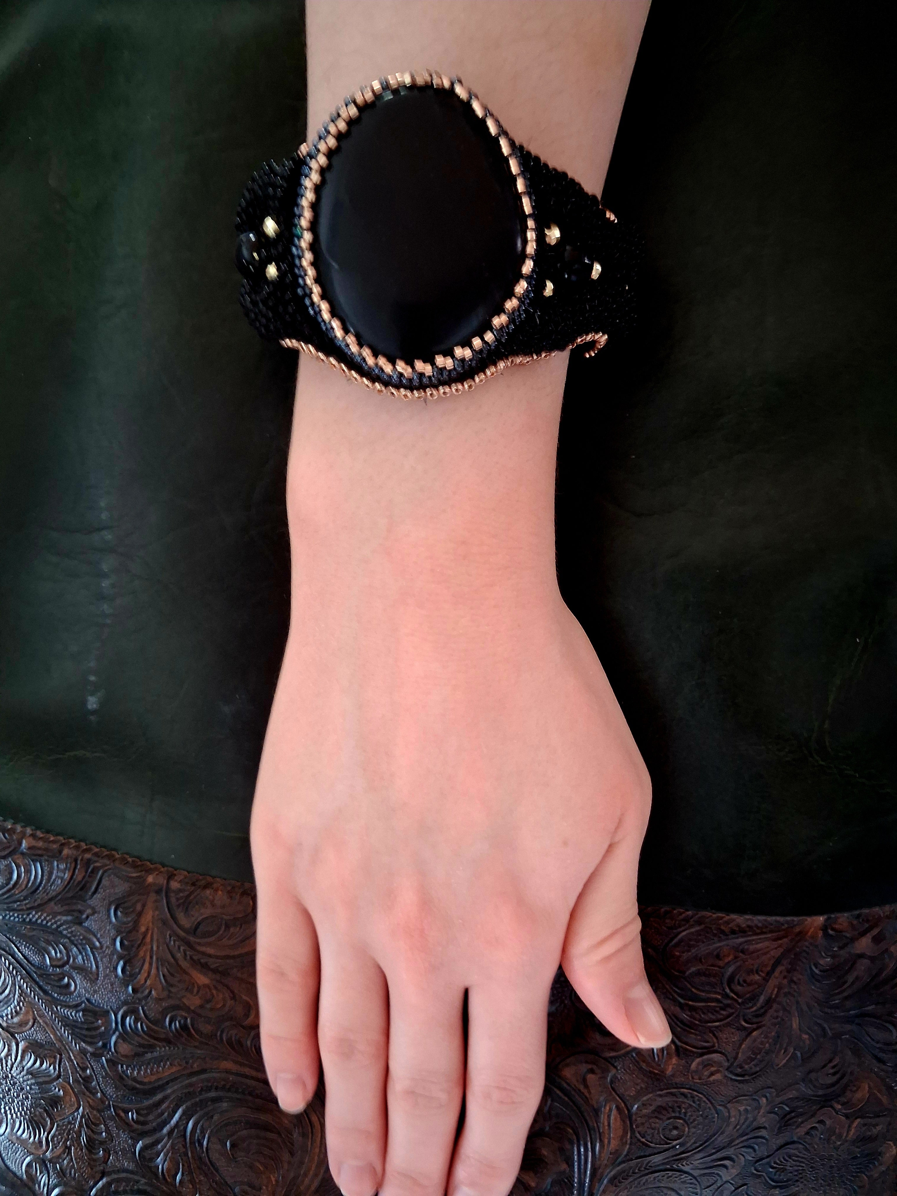 Bracelet "Night Velvet" & Jasper