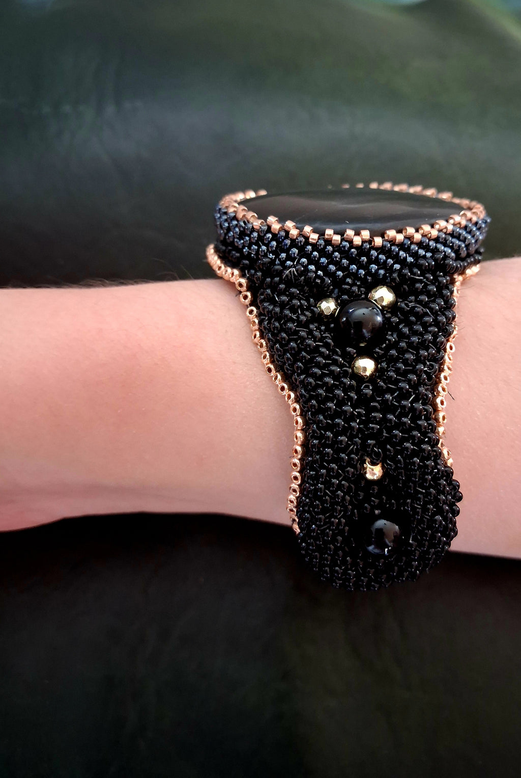 Bracelet "Night Velvet" & Jasper