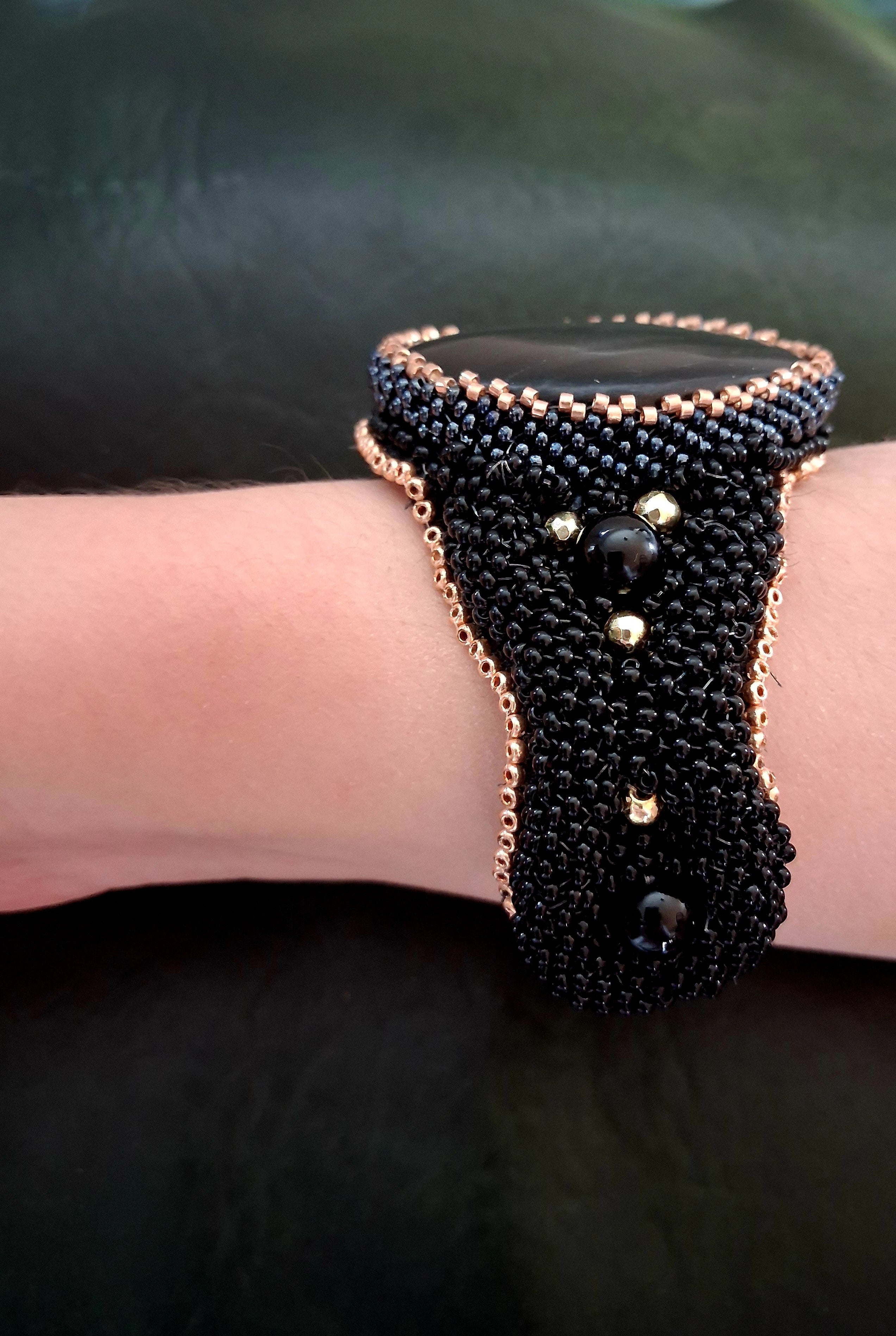 Bracelet "Night Velvet" & Jasper