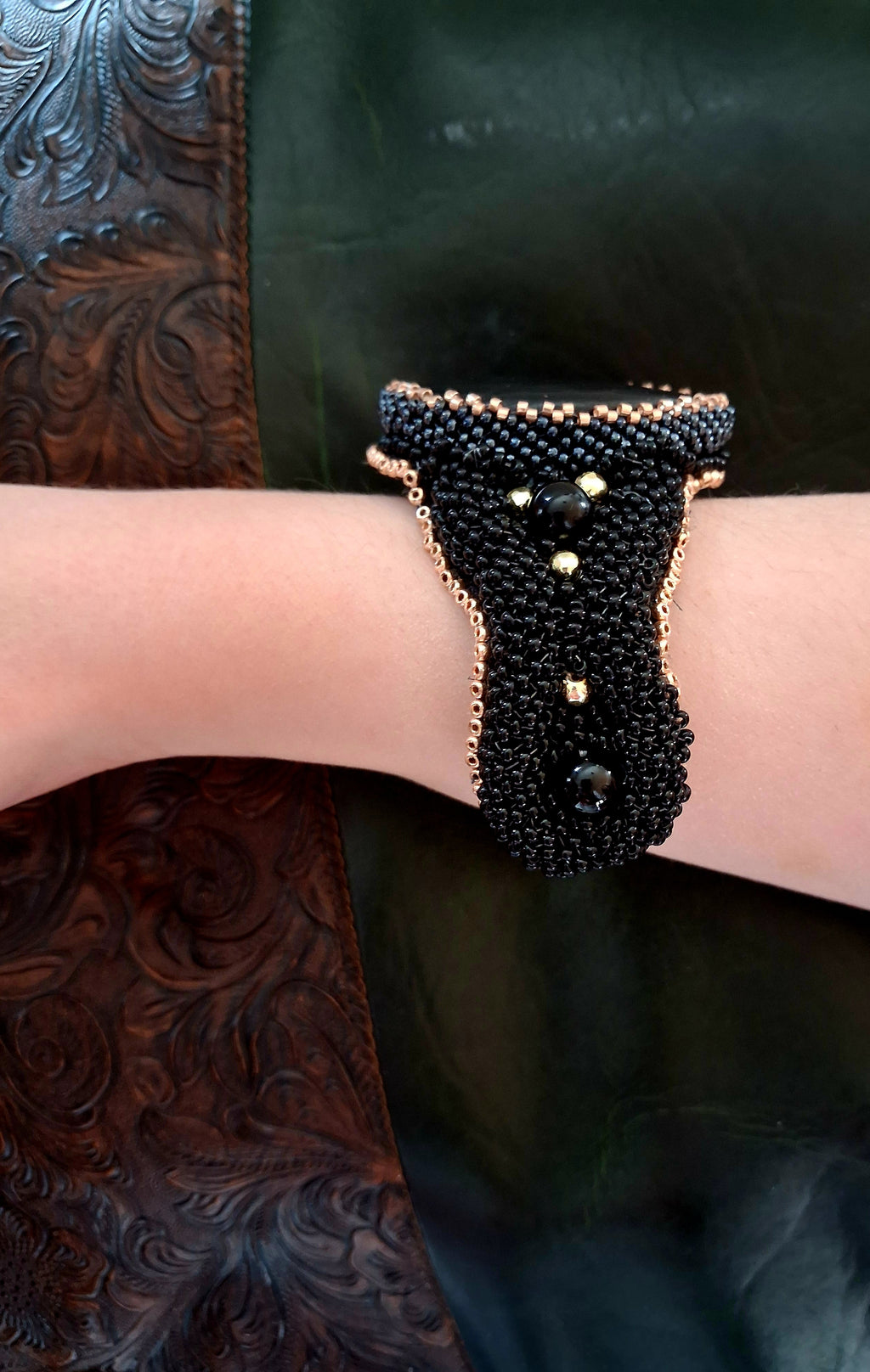 Bracelet "Night Velvet" & Jasper