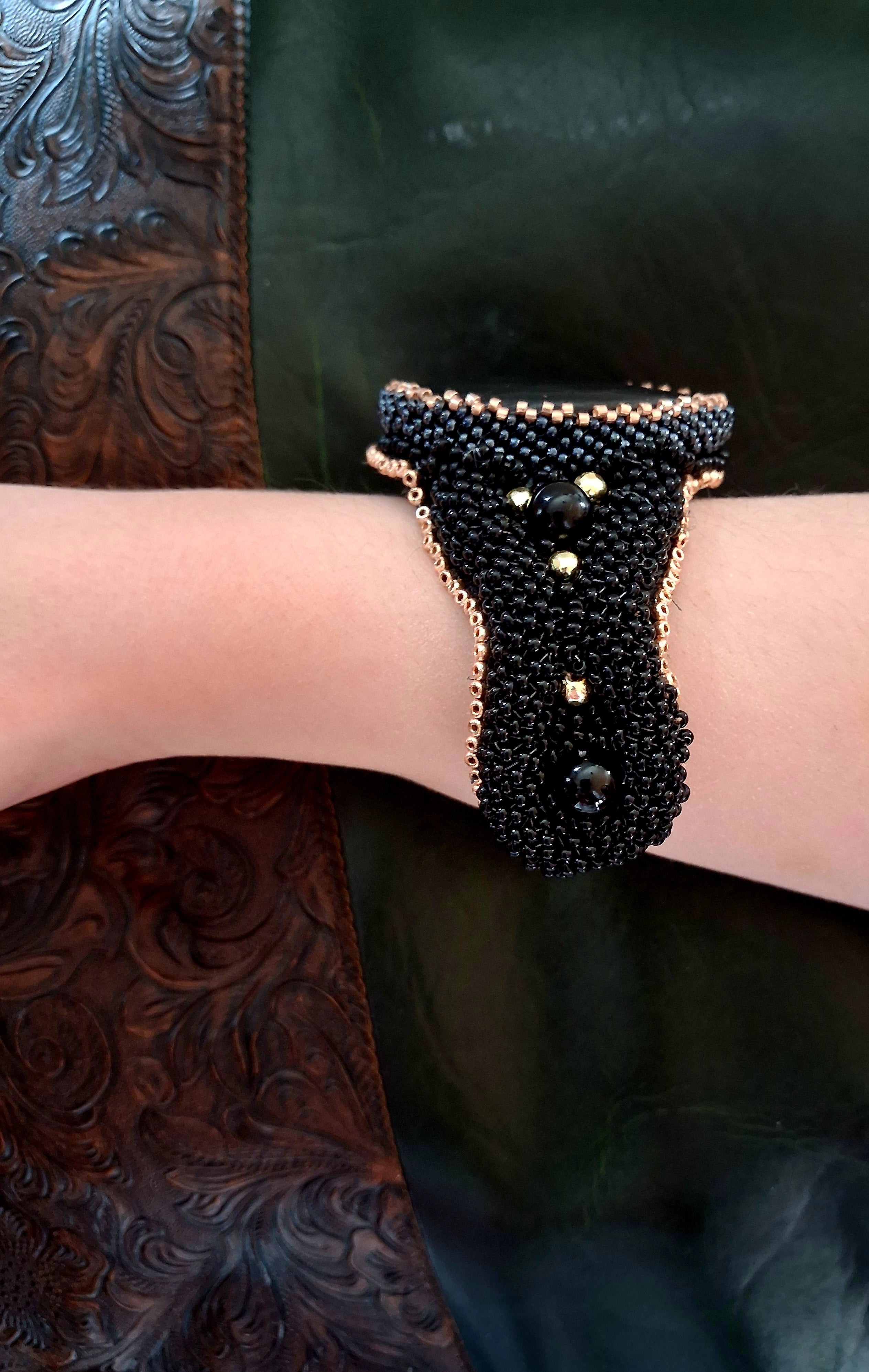 Bracelet "Night Velvet" & Jasper