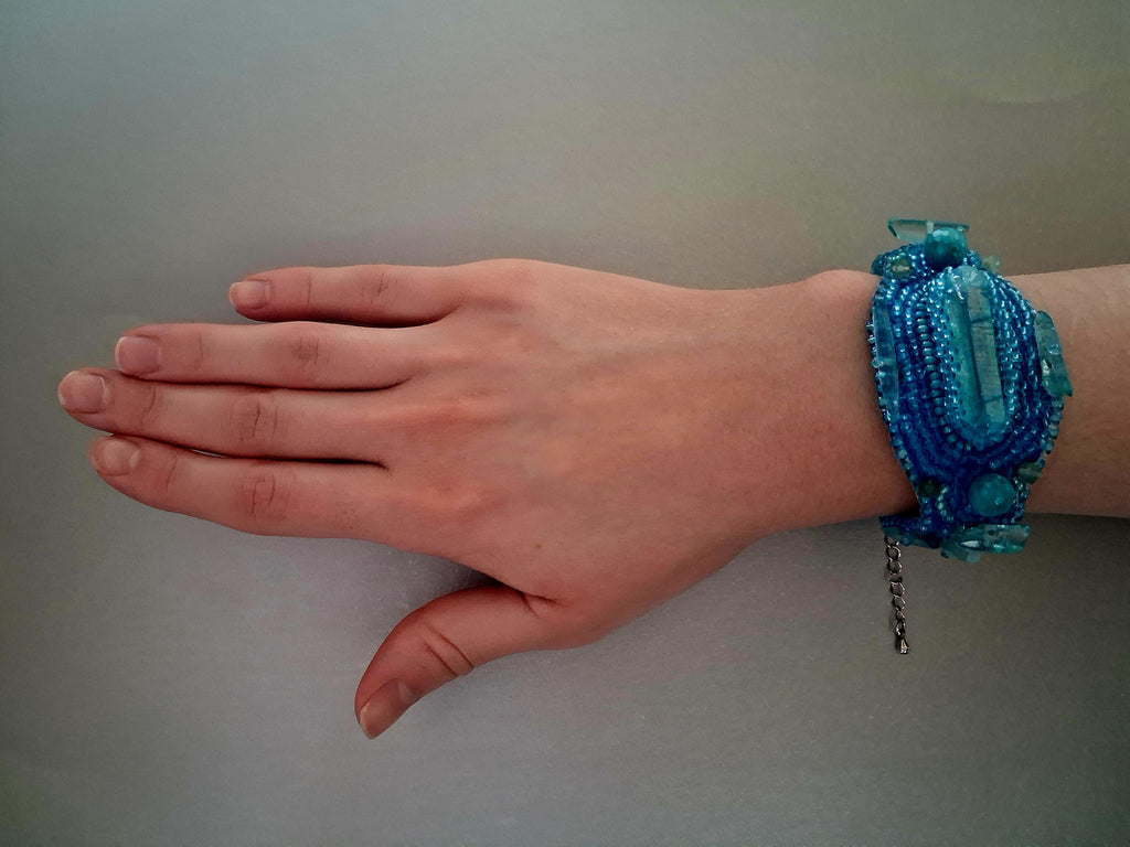 Bracelet "Ocean Breeze" & Quarts& Amazonite
