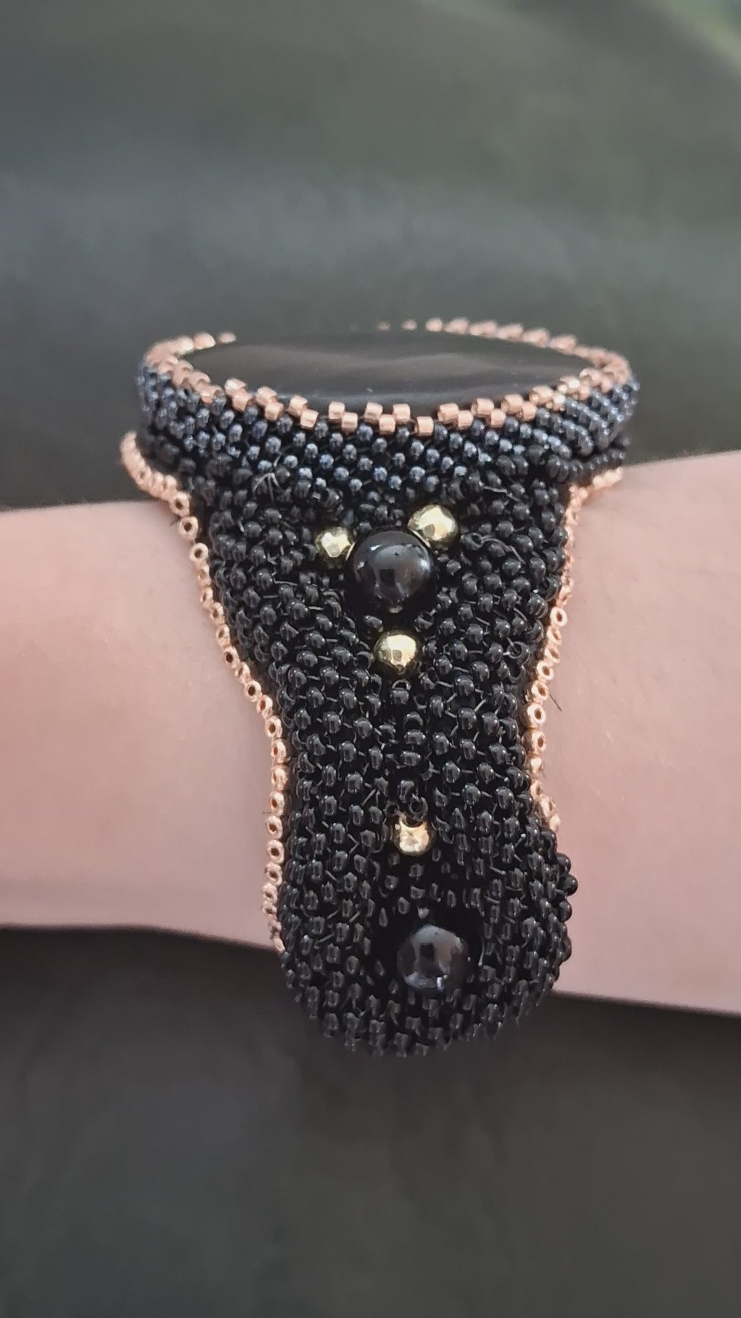 Bracelet "Night Velvet" & Jasper
