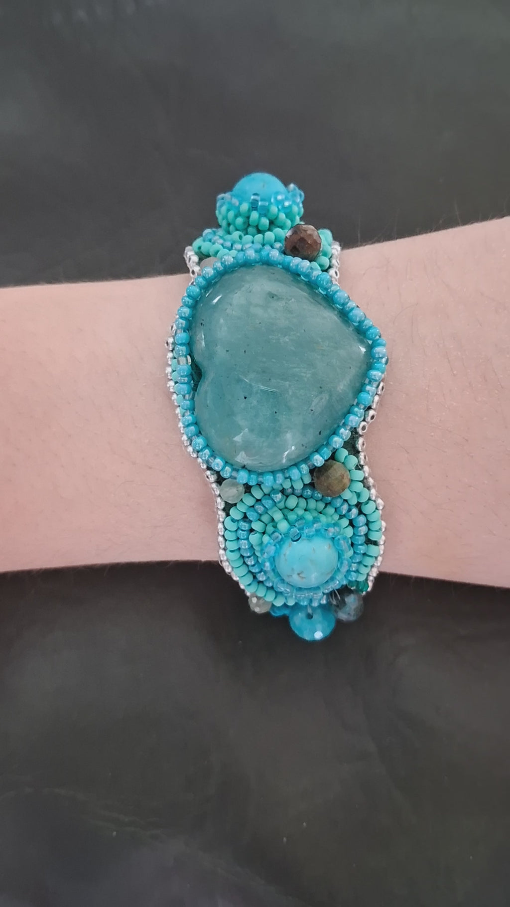 Bracelet "The Amazon’s Heart"& Amazonite