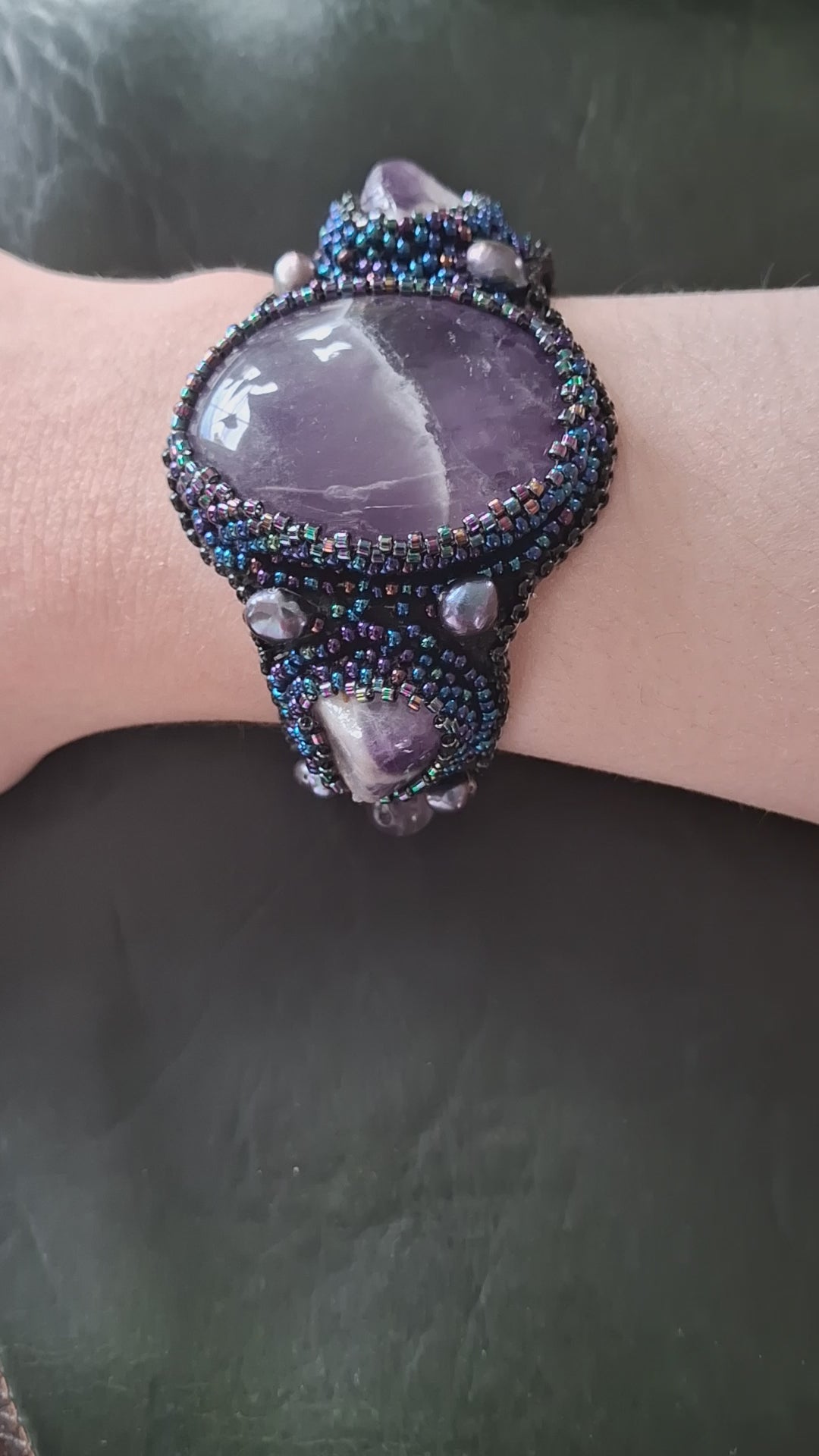 Bracelet "Amethyst Mountains" & Amethyst