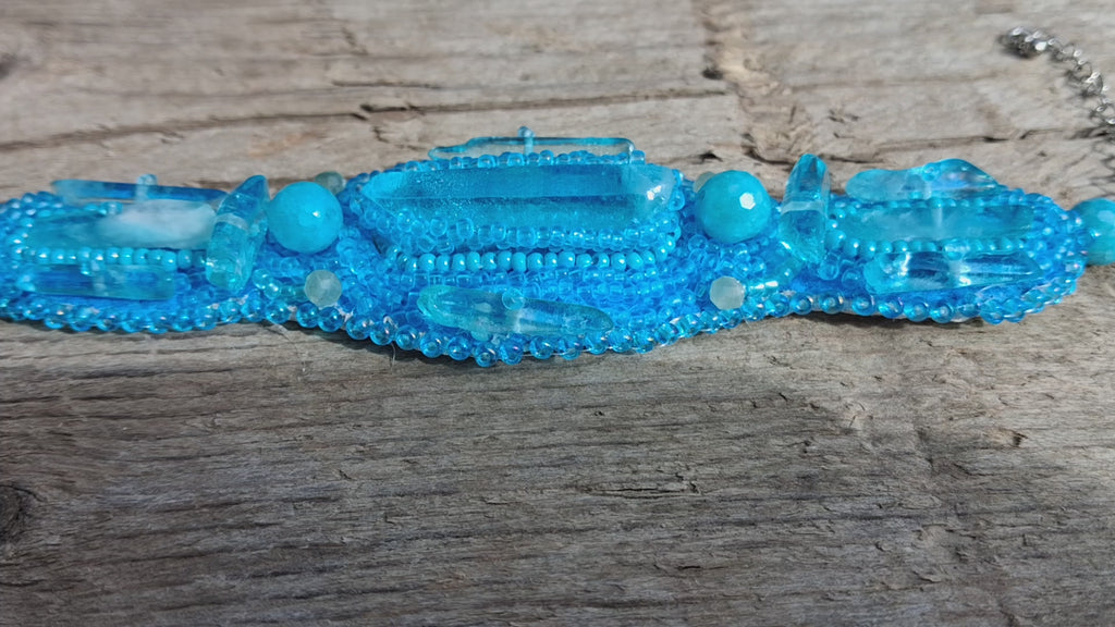 Bracelet "Ocean Breeze" & Quarts& Amazonite
