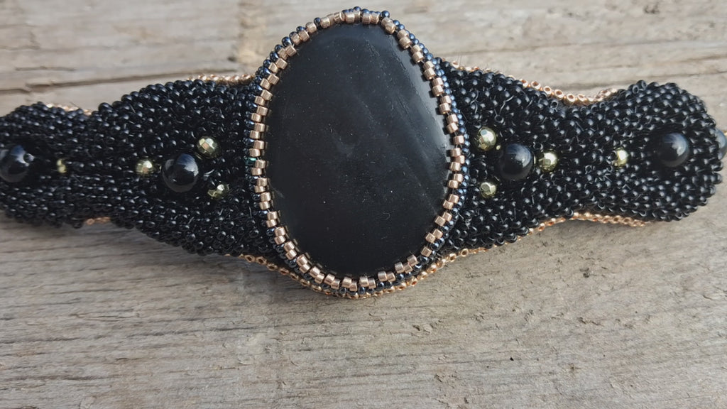 Bracelet "Night Velvet" & Jasper