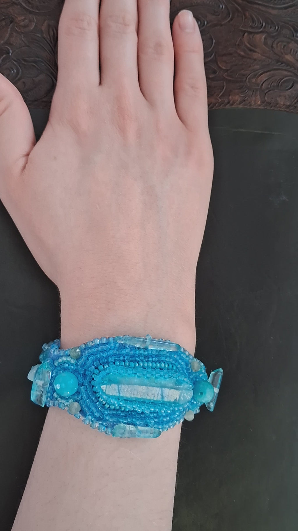 Bracelet "Ocean Breeze" & Quarts& Amazonite