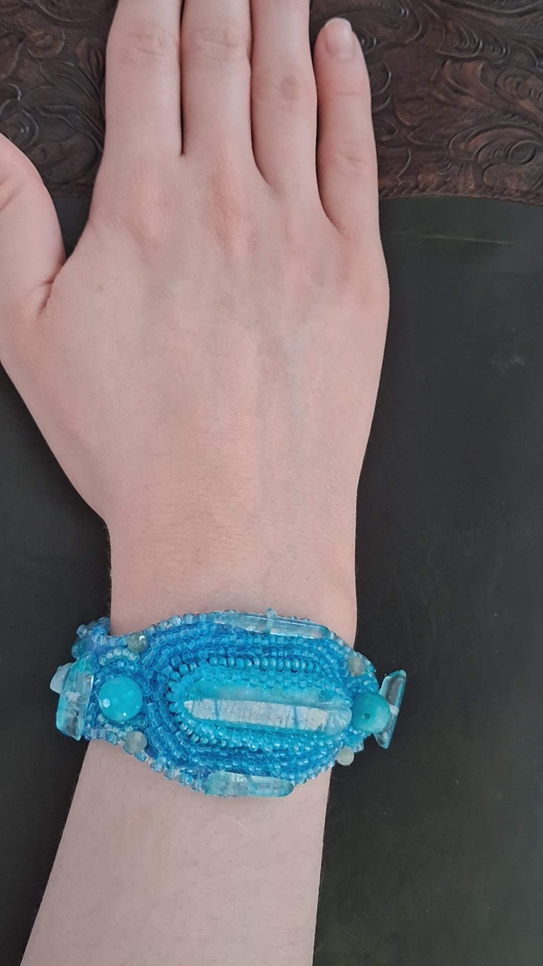 Bracelet "Ocean Breeze" & Quarts& Amazonite